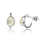 Thumbnail: Double Delight Earring - Clear Quartz & Abalone