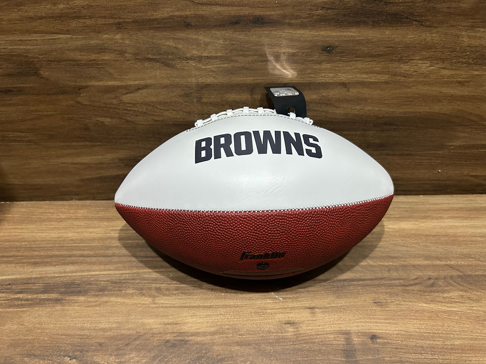 Thumbnail: Harold Fannin Jr Signed Cleveland Browns Football