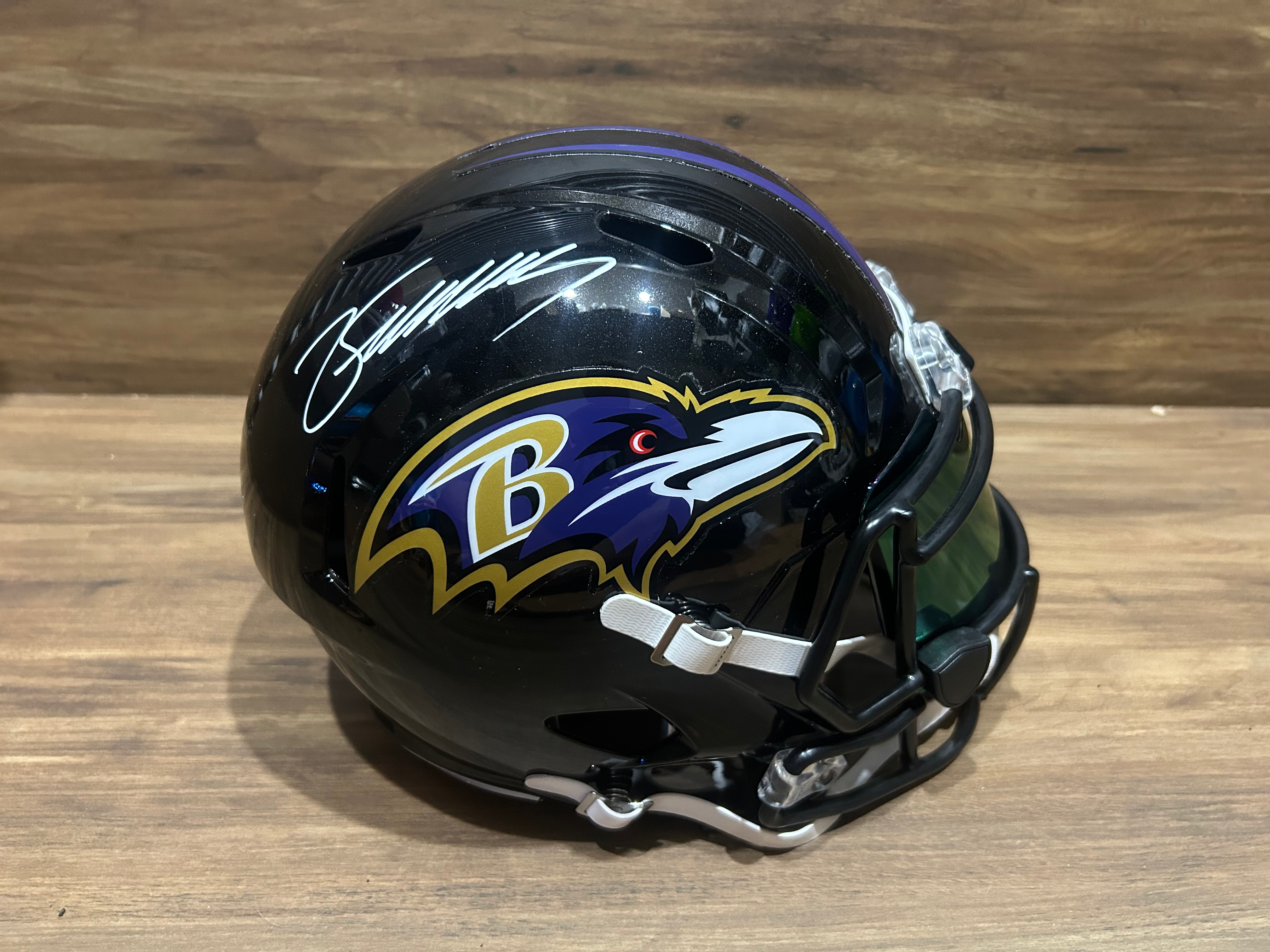Zay Flowers Signed Baltimore Ravens Full Size Helmet