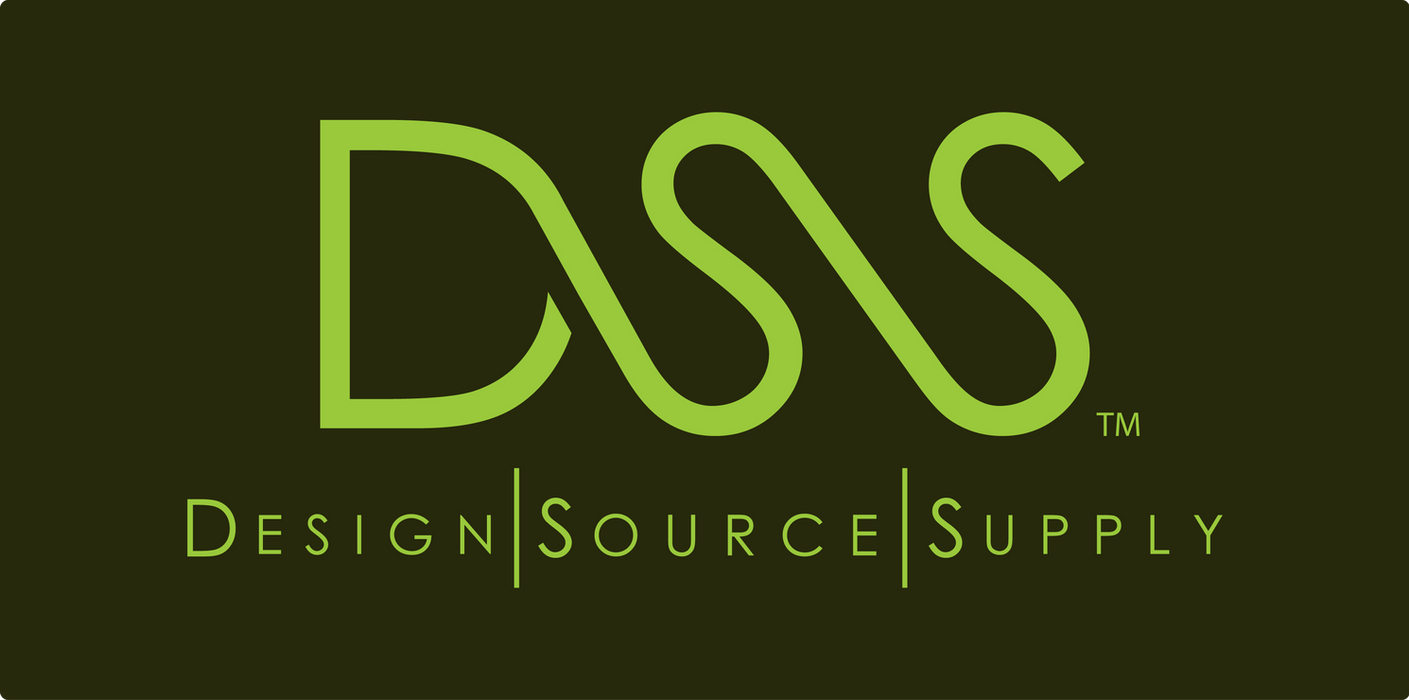 DSS Logo Light Green on a dark Green Background