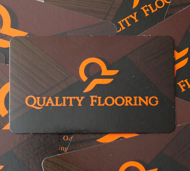 Quality Flooring printed business cards