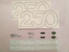 Harley Davidson MX-250 Decal Set