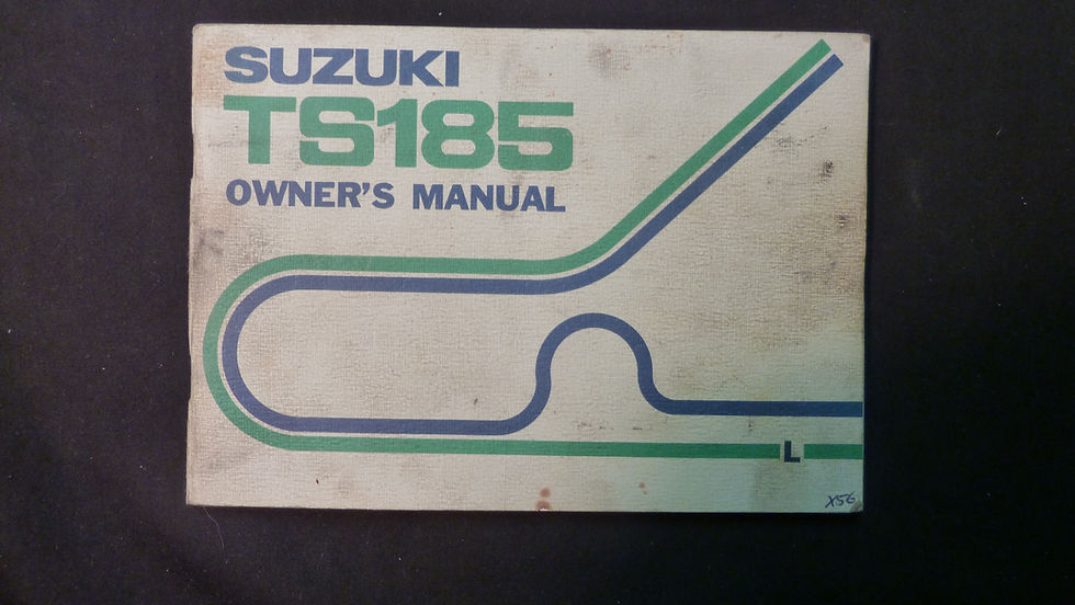 Thumbnail: Suzuki TS185 Owners Manual