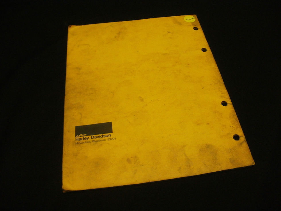 Thumbnail: 1972, 75, & 77 AMF Harley-Davidson XR750 Parts Catalog