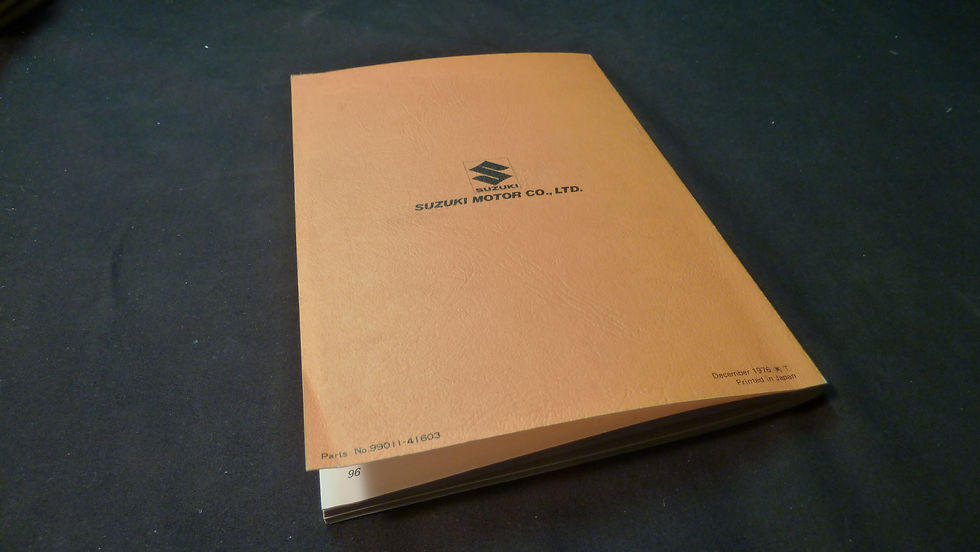 Thumbnail: 1976 Suzuki RM125 Owners Manual