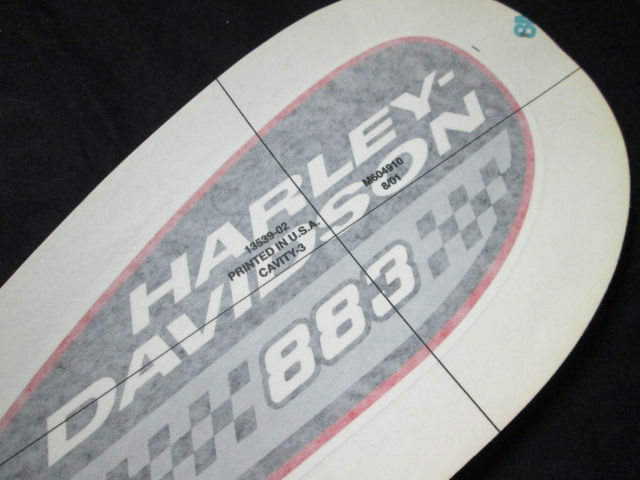Thumbnail: 883 Right Side Checkerboard Tear Drop Tank Decal