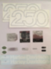 Harley MX-250 Decal Set W/Steering Neck