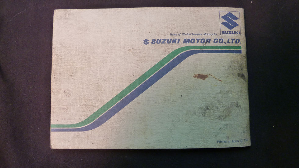 Thumbnail: Suzuki TS185 Owners Manual