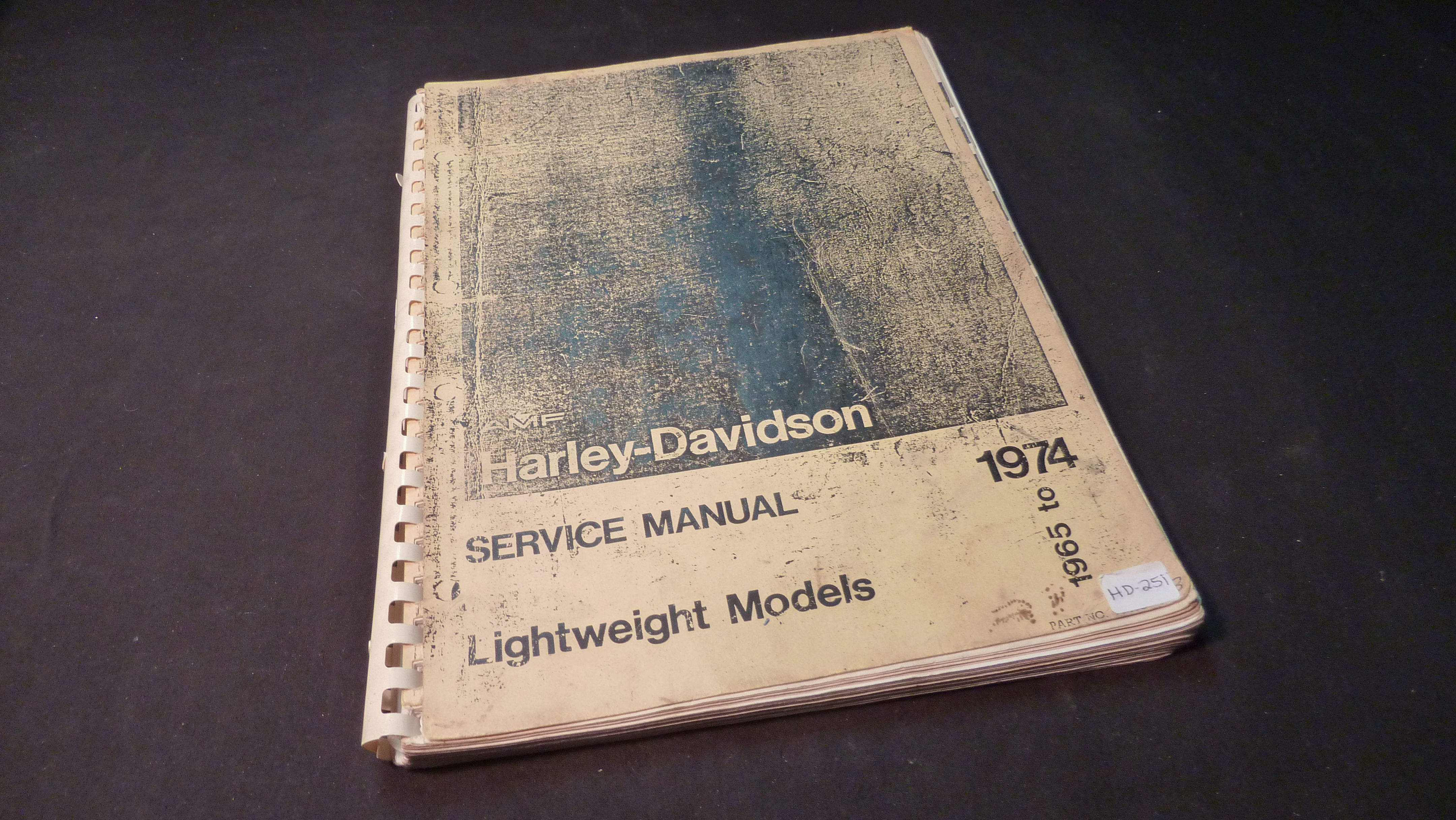 1965-77 AMF Harley-Davidson Service Manual Light Weight Models