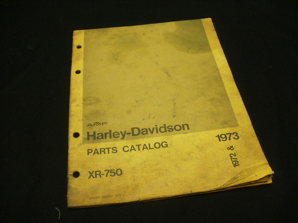 197273 AMF HarleyDavidson XR750 Parts Catalog hispeedmotorcycles