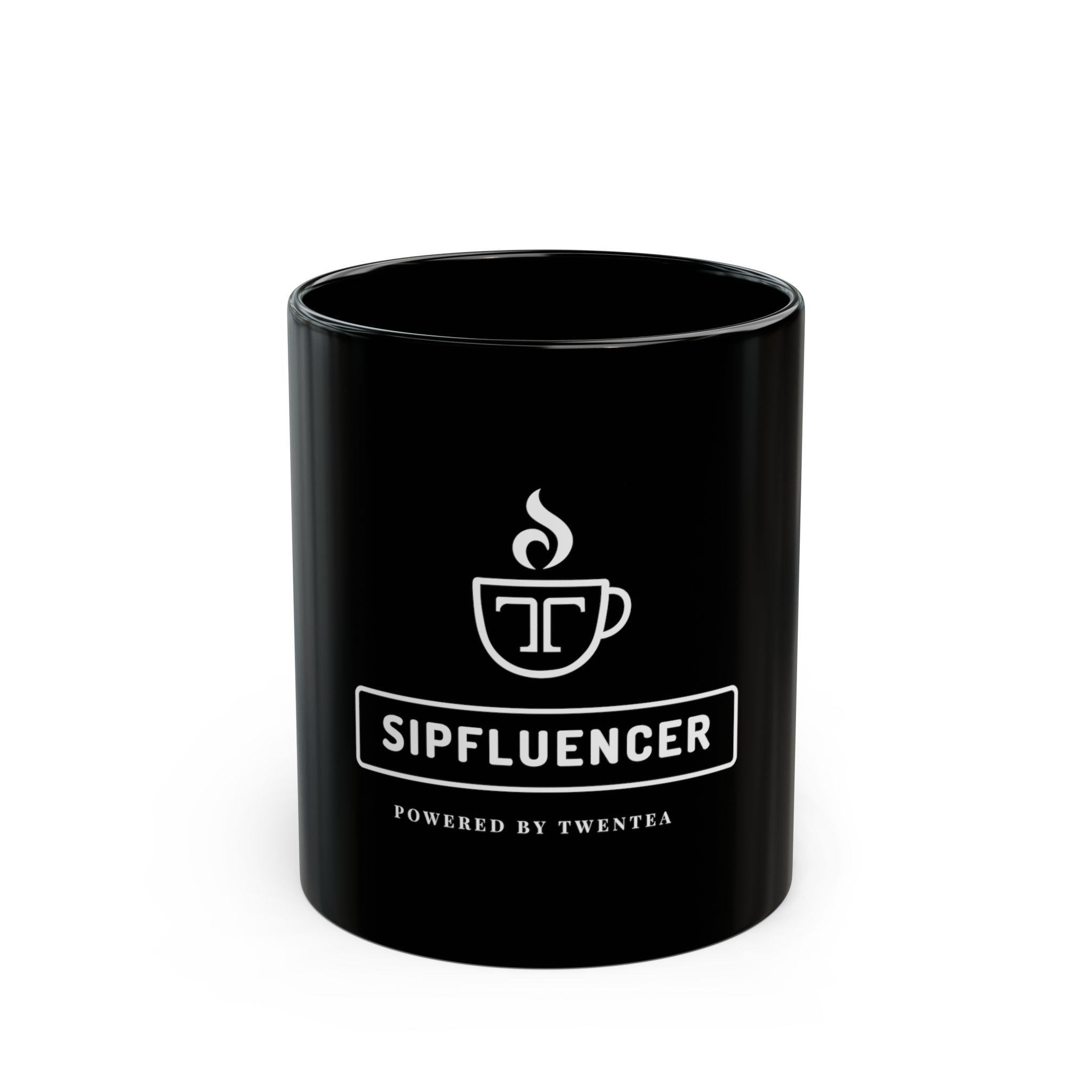 Sipfluencer Tea Mug — Black 11oz