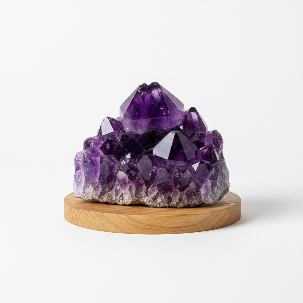 紫水晶簇摆件