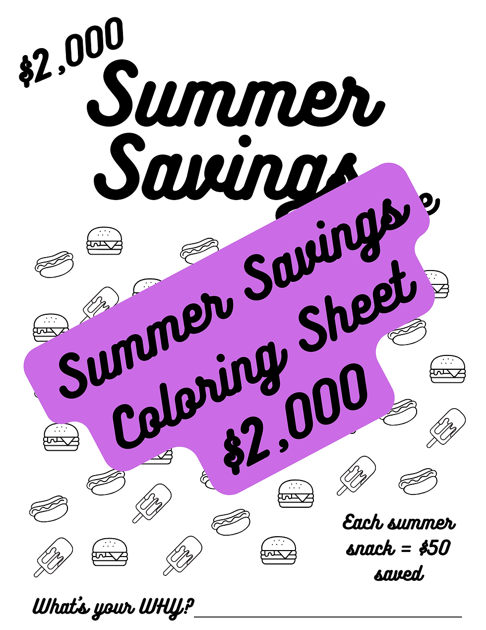 Summer Savings Challenge - $2,000