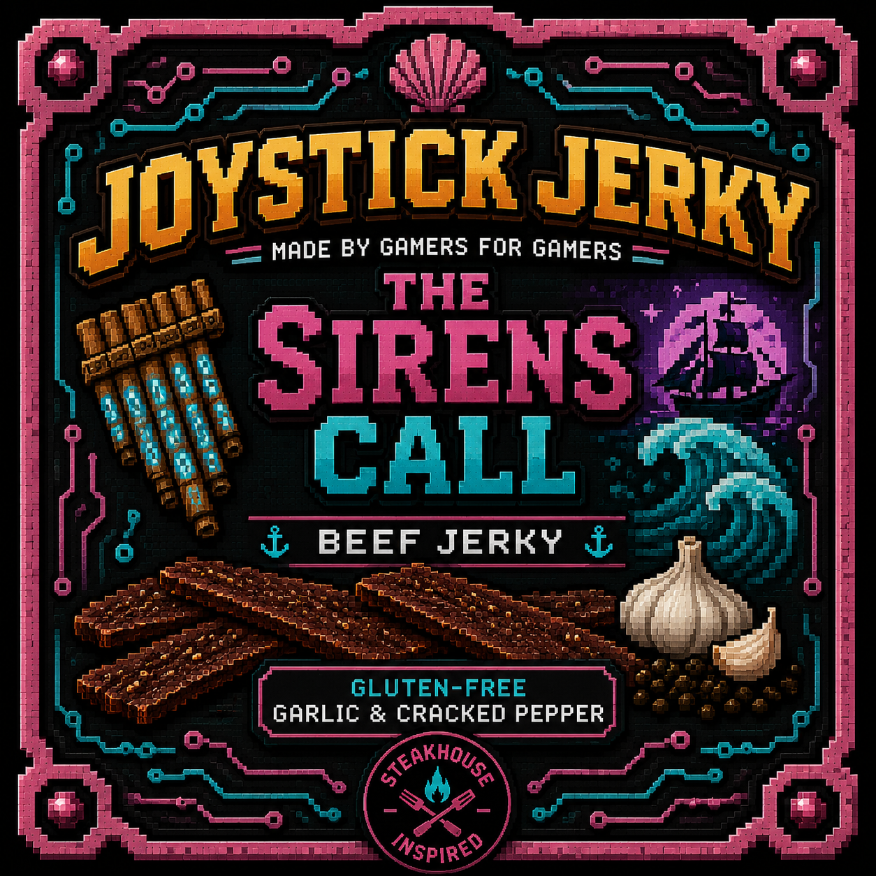 The Siren's Call - Cracked Pepper and Garlic (Gluten-Free)
