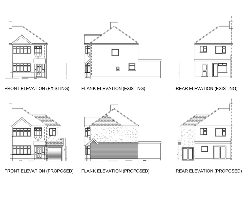 Existing & Proposed Elevations