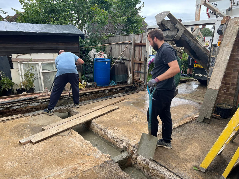 Crown Hill Concrete Pour