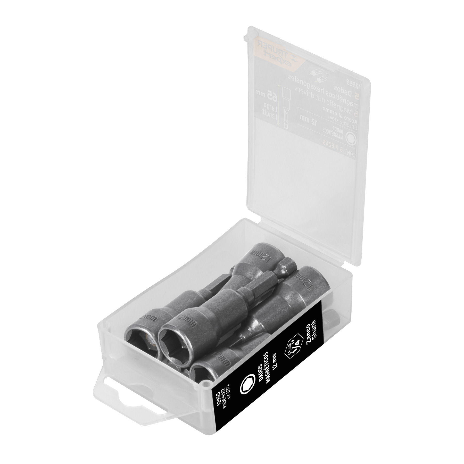 12955 JUEGO DADOS MAGNÉTICOS, 12 MM, 5 PIEZAS, TRUPER EXPERT