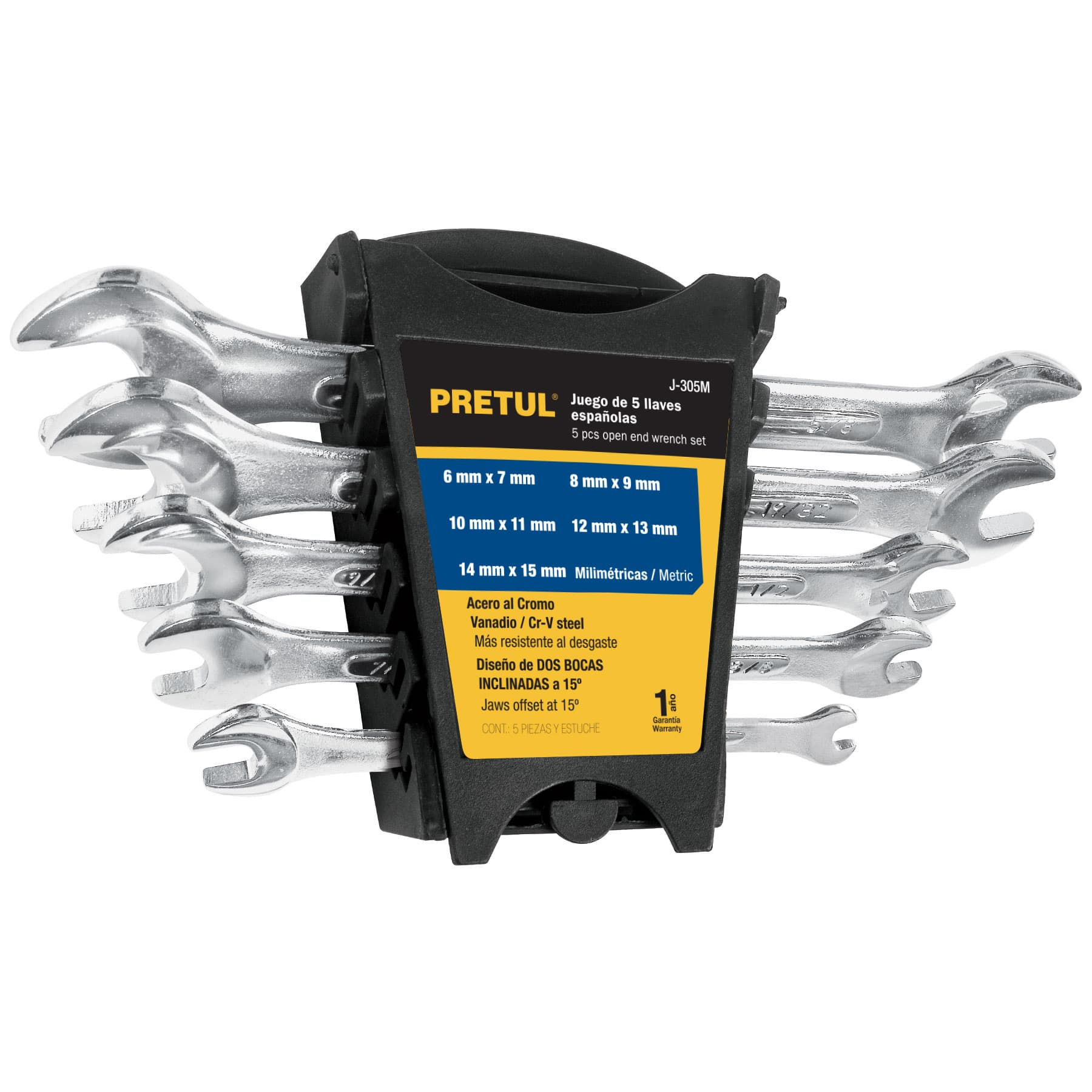 22001 JGO LLAVES ESPAÑOLAS MM 5 PZS SATINADAS