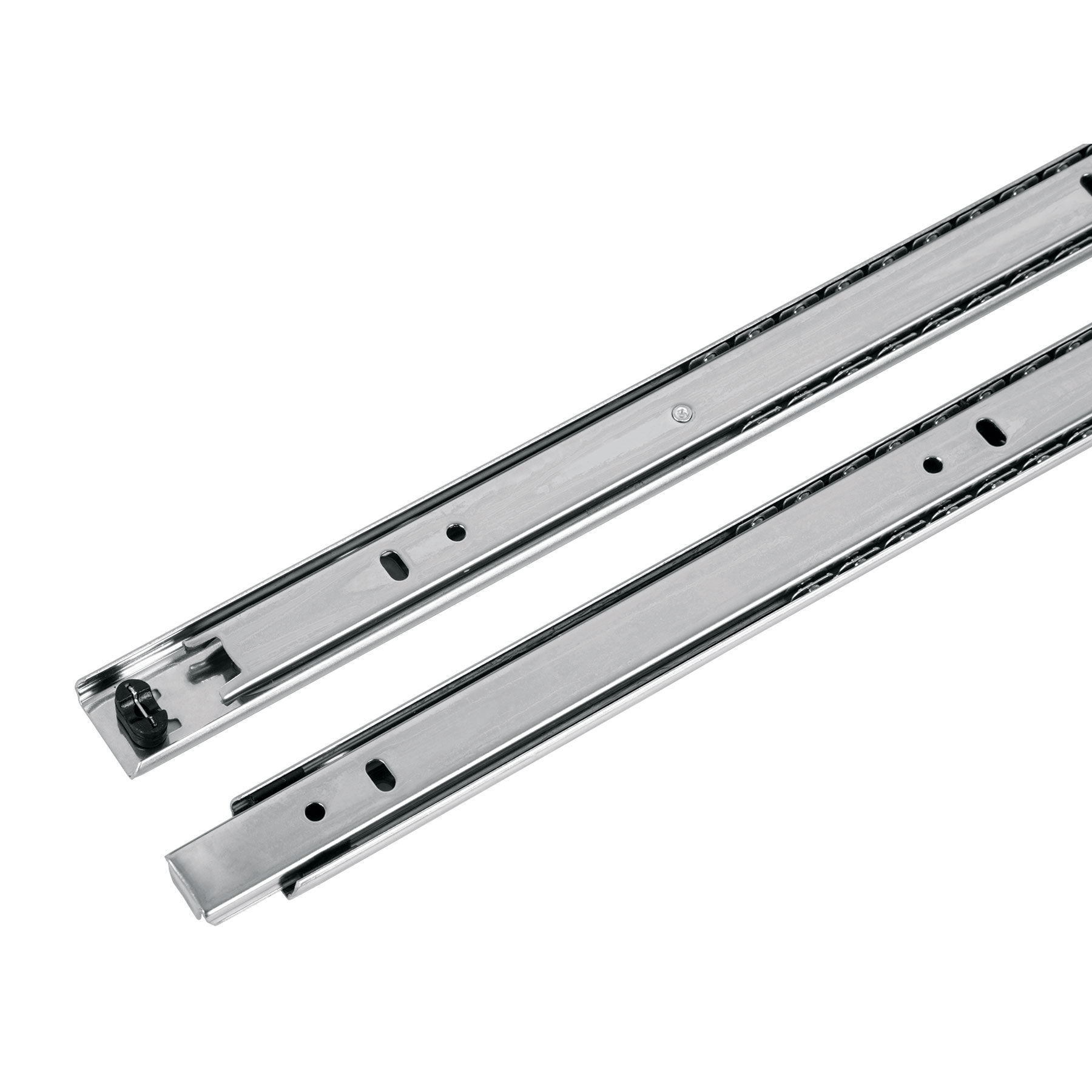 43282 MM2   Corredera embalada para cajón  apertura 3/4- 55 cm  2 pzas