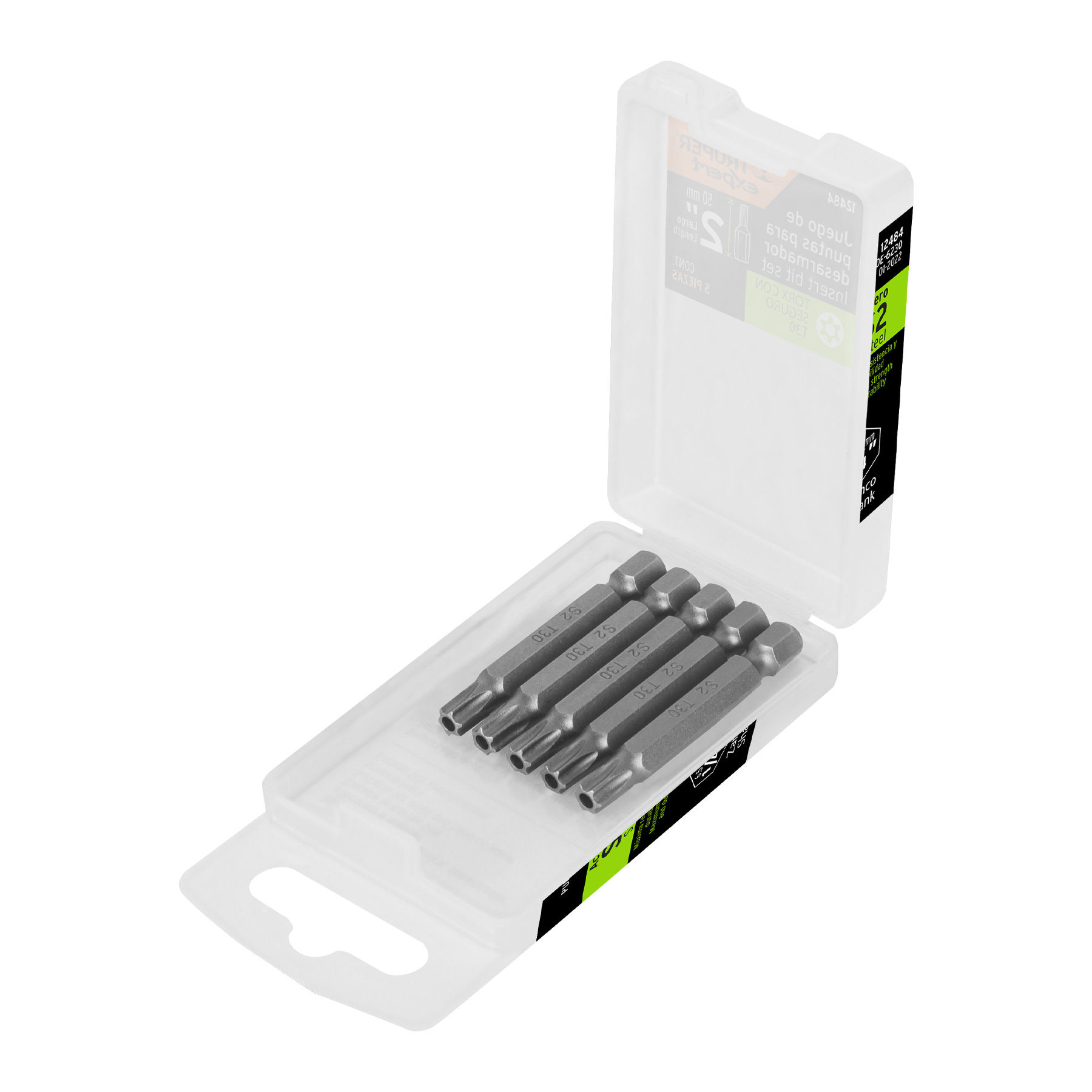 12484 PUNTAS PARA DESARMADOR TORX SEG T30, 2', 5 PIEZAS