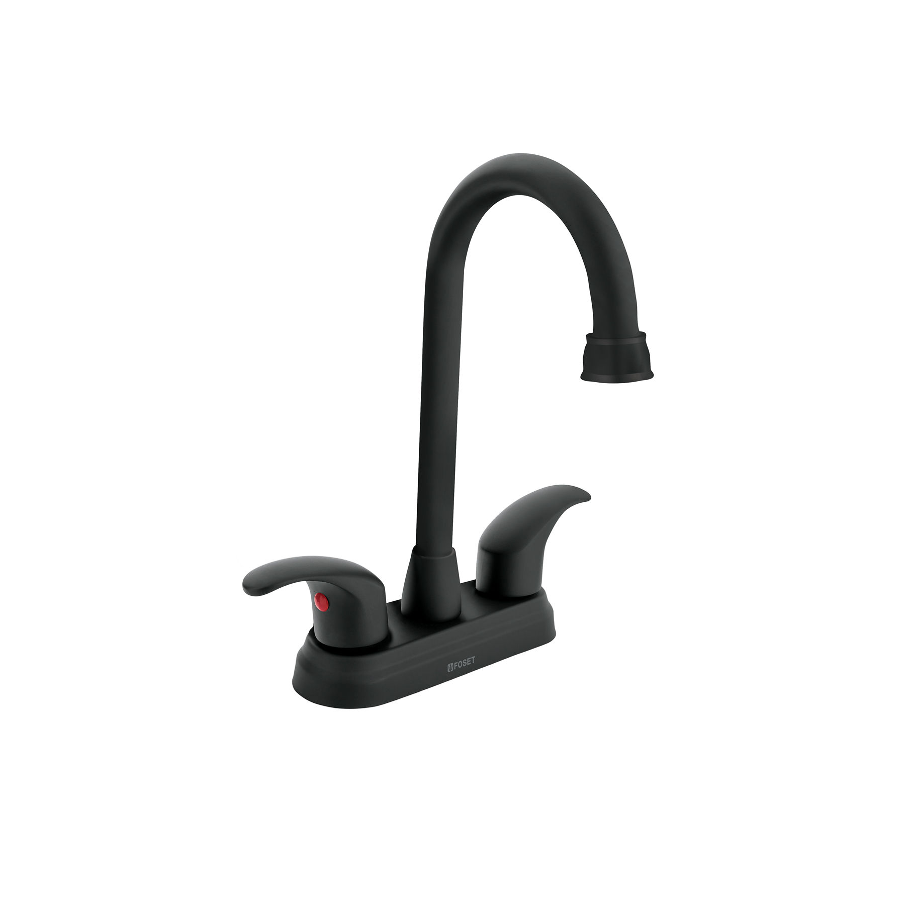 45623 MM1   MEZCLADORA P/LAVABO MANERALES PALANCA TIPO BAR NEGRO AQUA