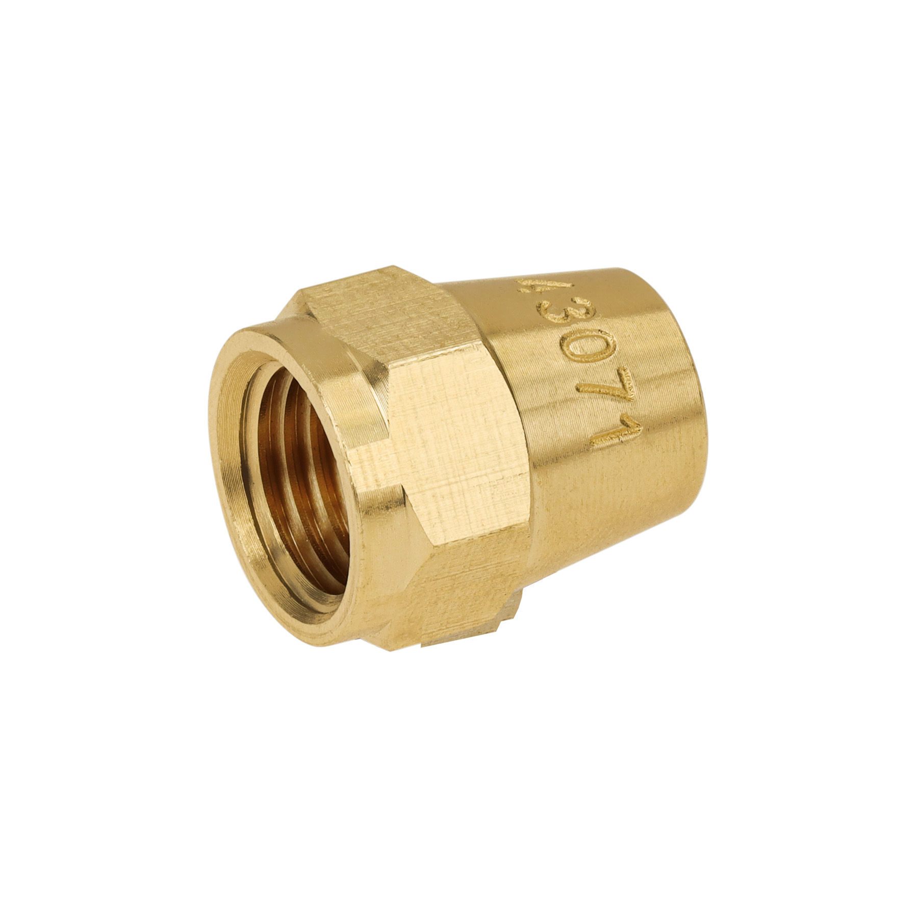 43071 MM2   TUERCA CÓNICA DE LATÓN, 1/4'