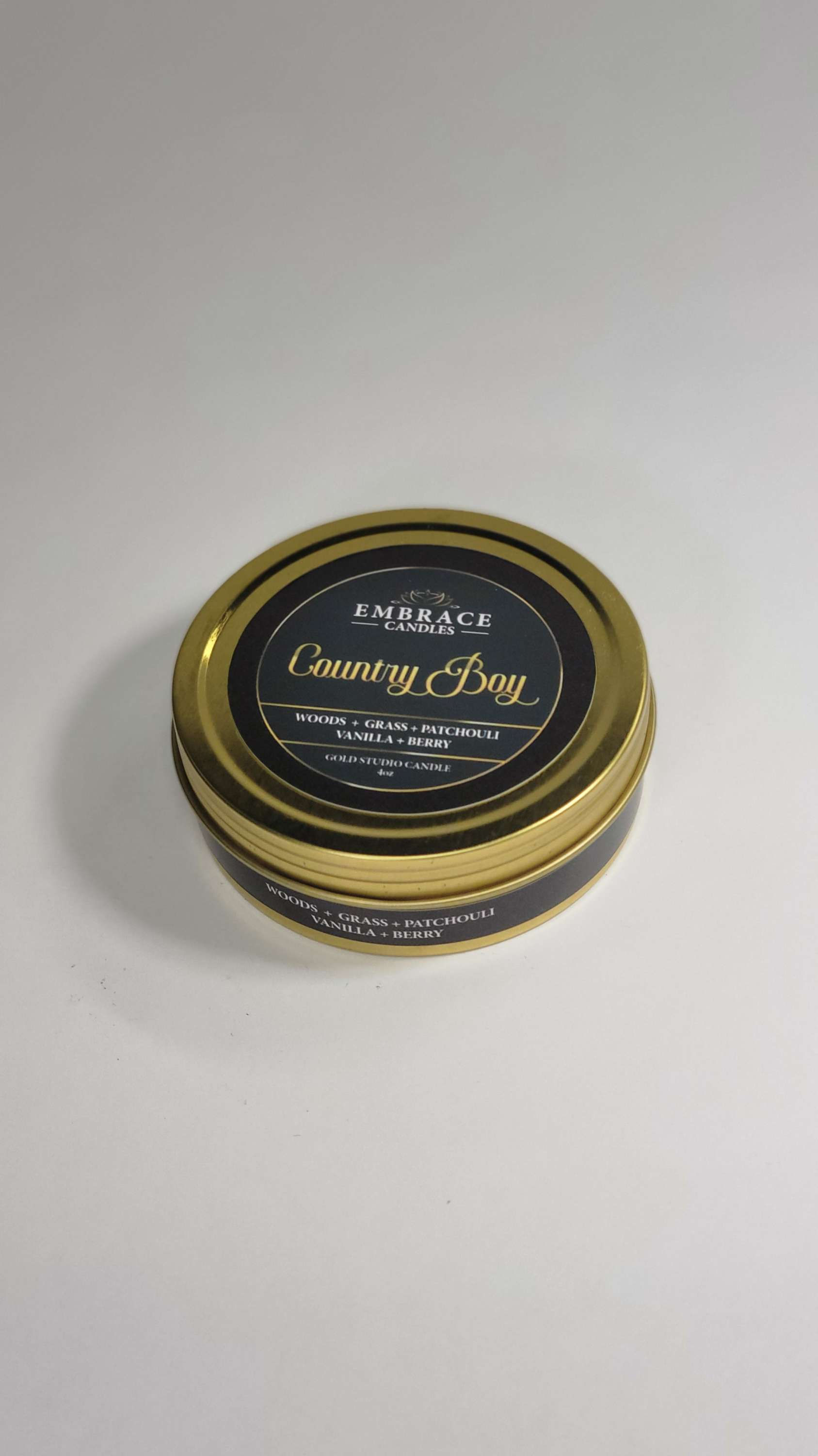 Country Boy Gold Studio Tin