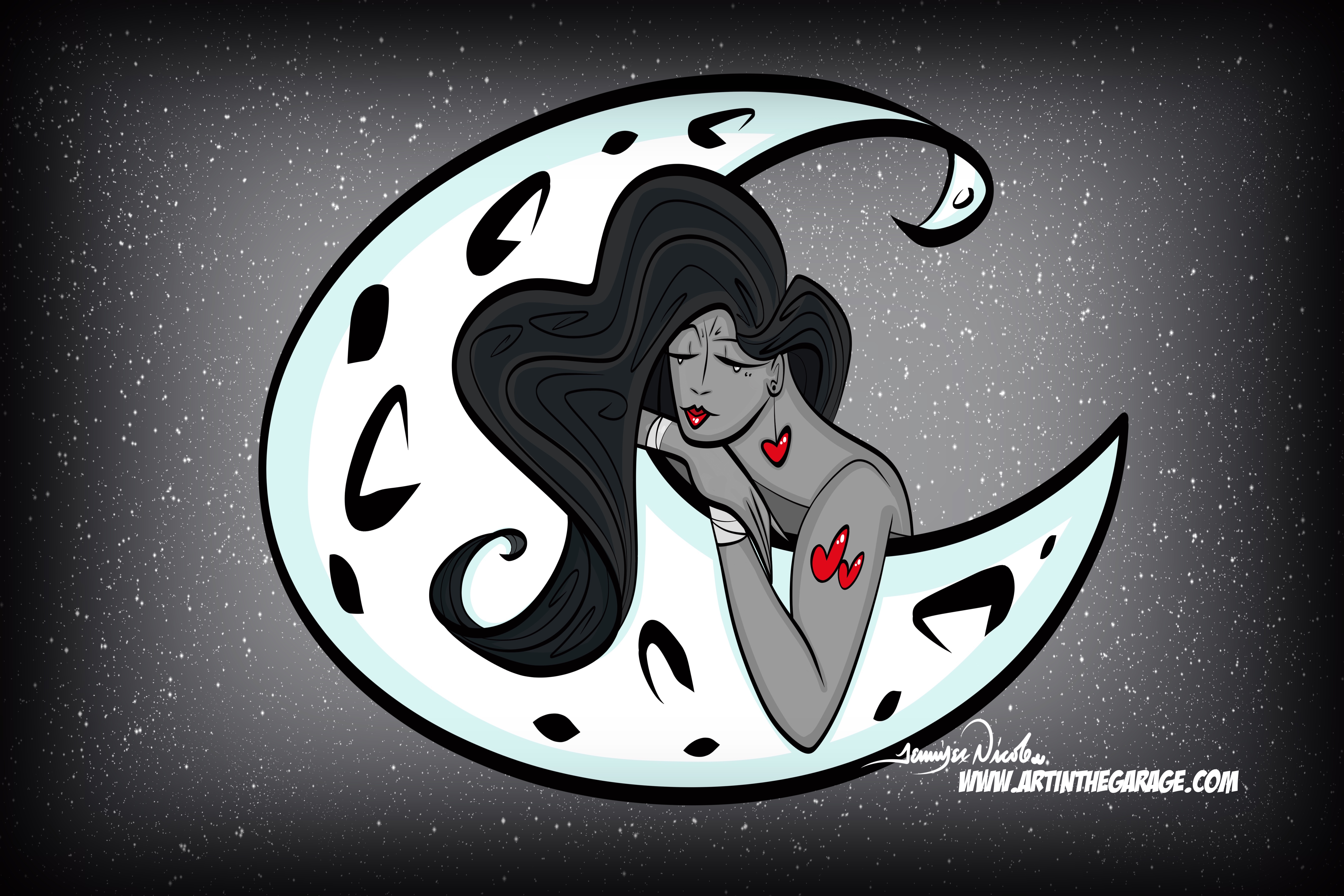 8-27-19 Goddess Of The Moon Noir