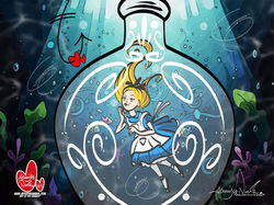 10-19-25 Alice Reimagined: Under Water Alice Floating Tears 4674