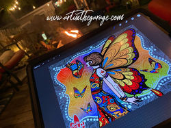 7-4-25 Jennifer Nicole Working On Butterfly girl Updated