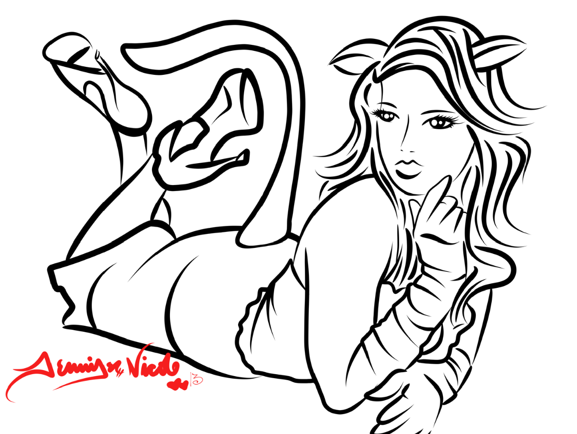 9-24-13 Cat Girl Sketch