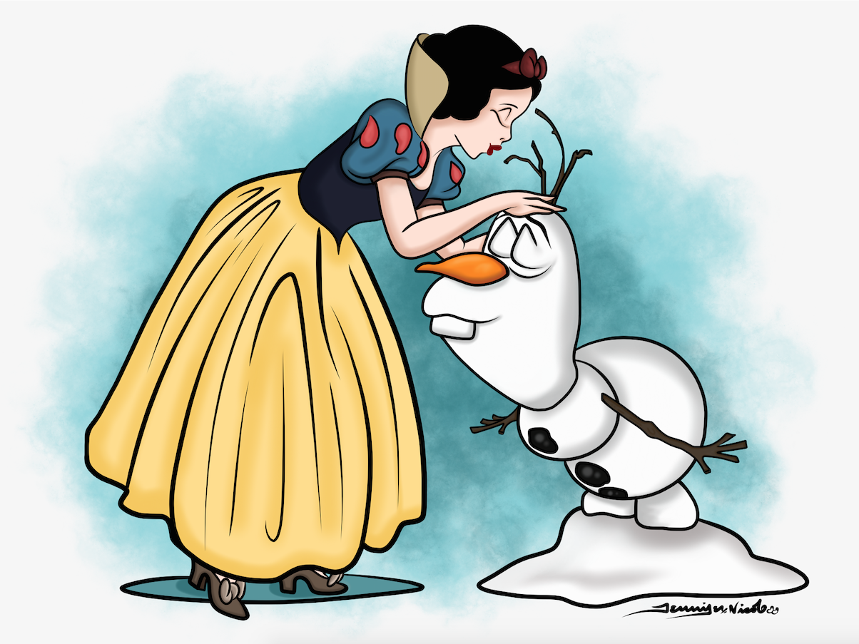 2-28-15 Snow White And Olaf.png
