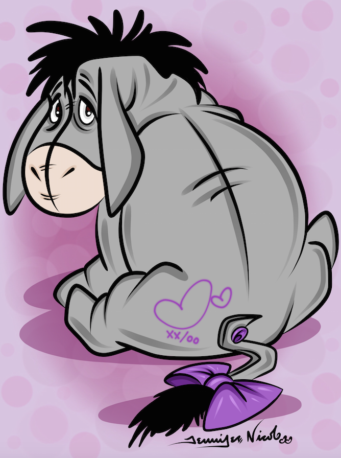 1-13-15 Eeyore With Hearts