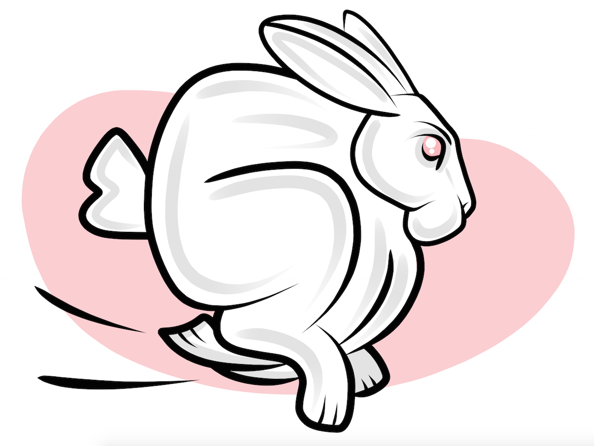 1-7-15 Bunny Clip Art Pink Backgroun