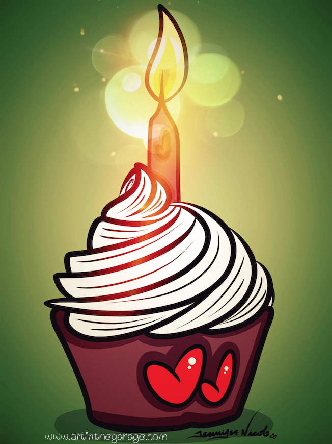 8-5-15 Birthday Cupcake