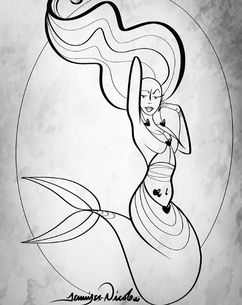 7-9-19 Mergirl Outline