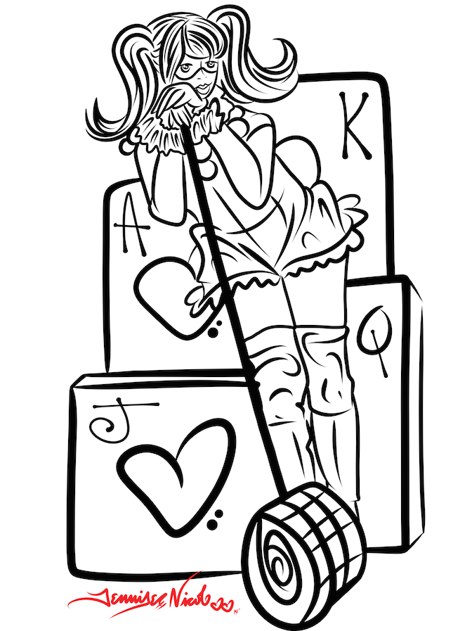 5-3-14 Harley Quinn-esc Sketch.png