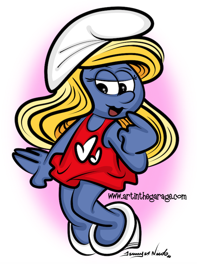 10-30-15 Smurfette Pinup