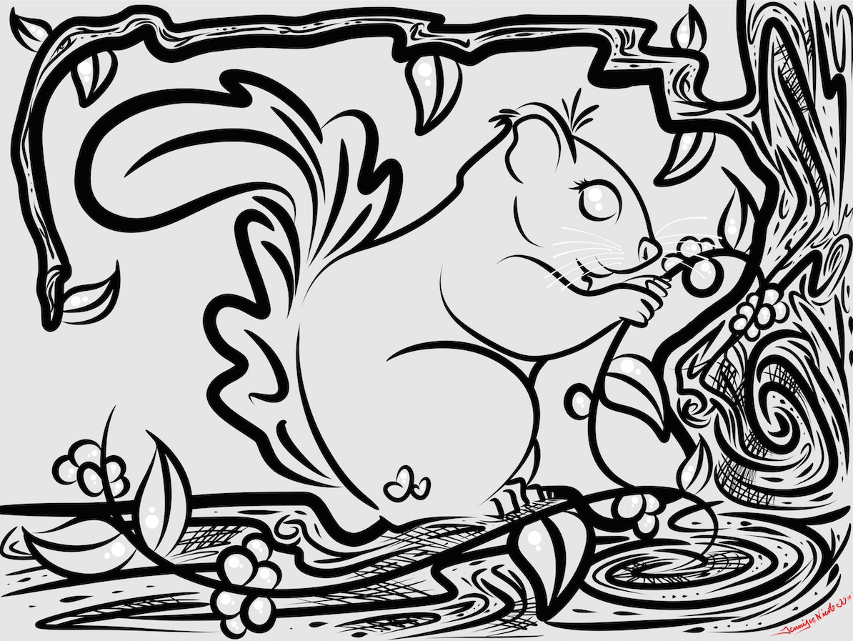 6-27-14 Cute Squirrels Sketch.png