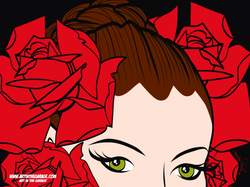 9-27-23 A Woman & Roses