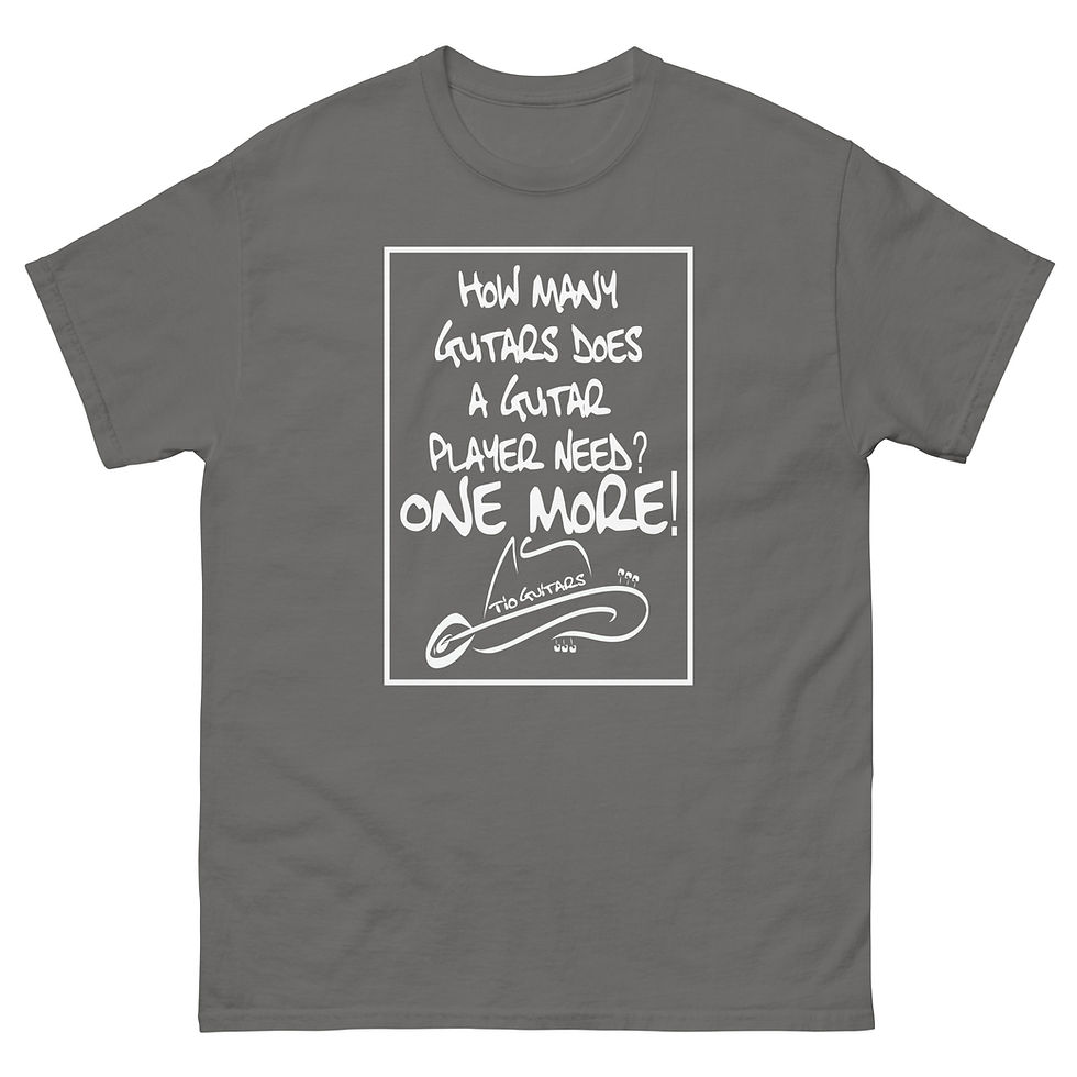 Thumbnail: Mantra de Guitarrista Classic Tees Charcoal Front
