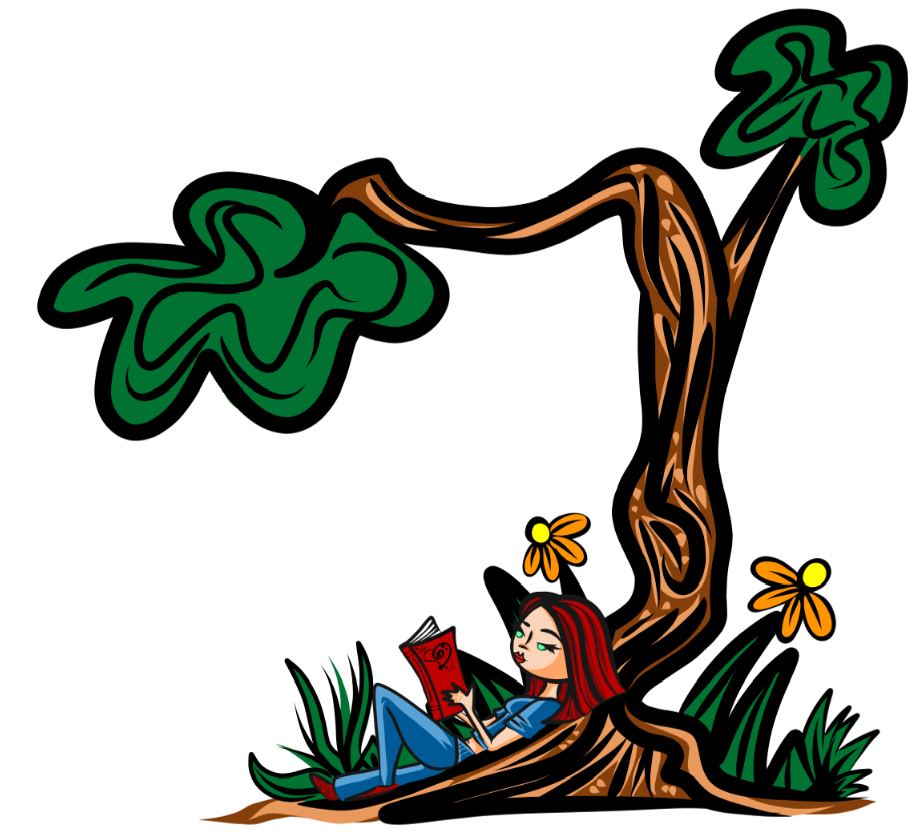 3-22-13 Reading Under The Tree
