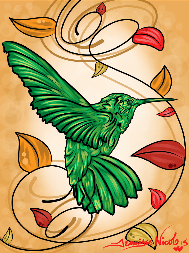 11-3-13 Autumn Humming Bird