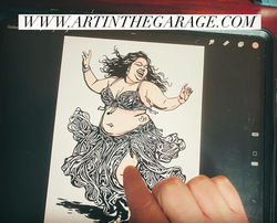 8-4-25 Jennifer Nicole Working On Belly Dancer 4598