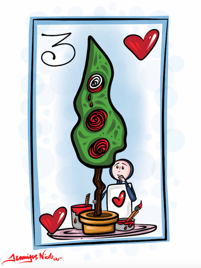 2-6-15 Painting The Roses Red Wonderland Card