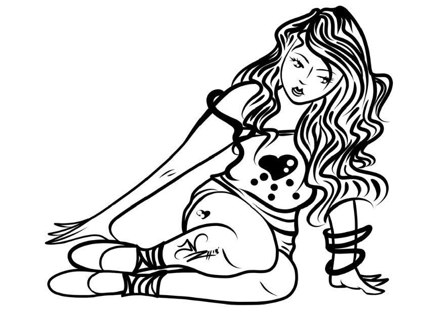 4-23-13 Sketch Of Woman