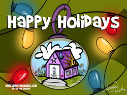 12-24-22 Happy Holidays Art In The Garage