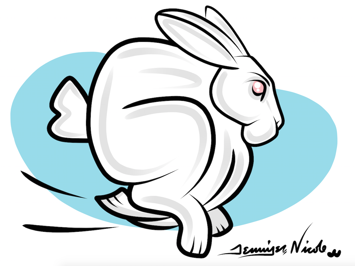 1-7-15 Bunny Clip Art Blue Backgroun