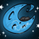 Thumbnail: A dark blue image with a large, crescent moon and a black cat silhouette sitting on it.