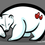Thumbnail: A white polar bear stylized with double hearts